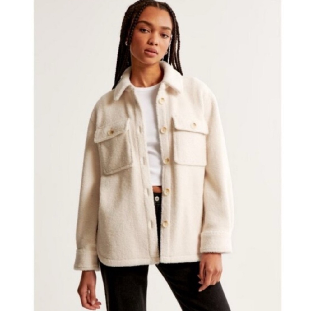 Abercrombie & Fitch Cream Jacket